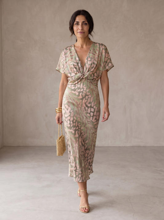 Antonella | Vestido elegante de tejido ligero