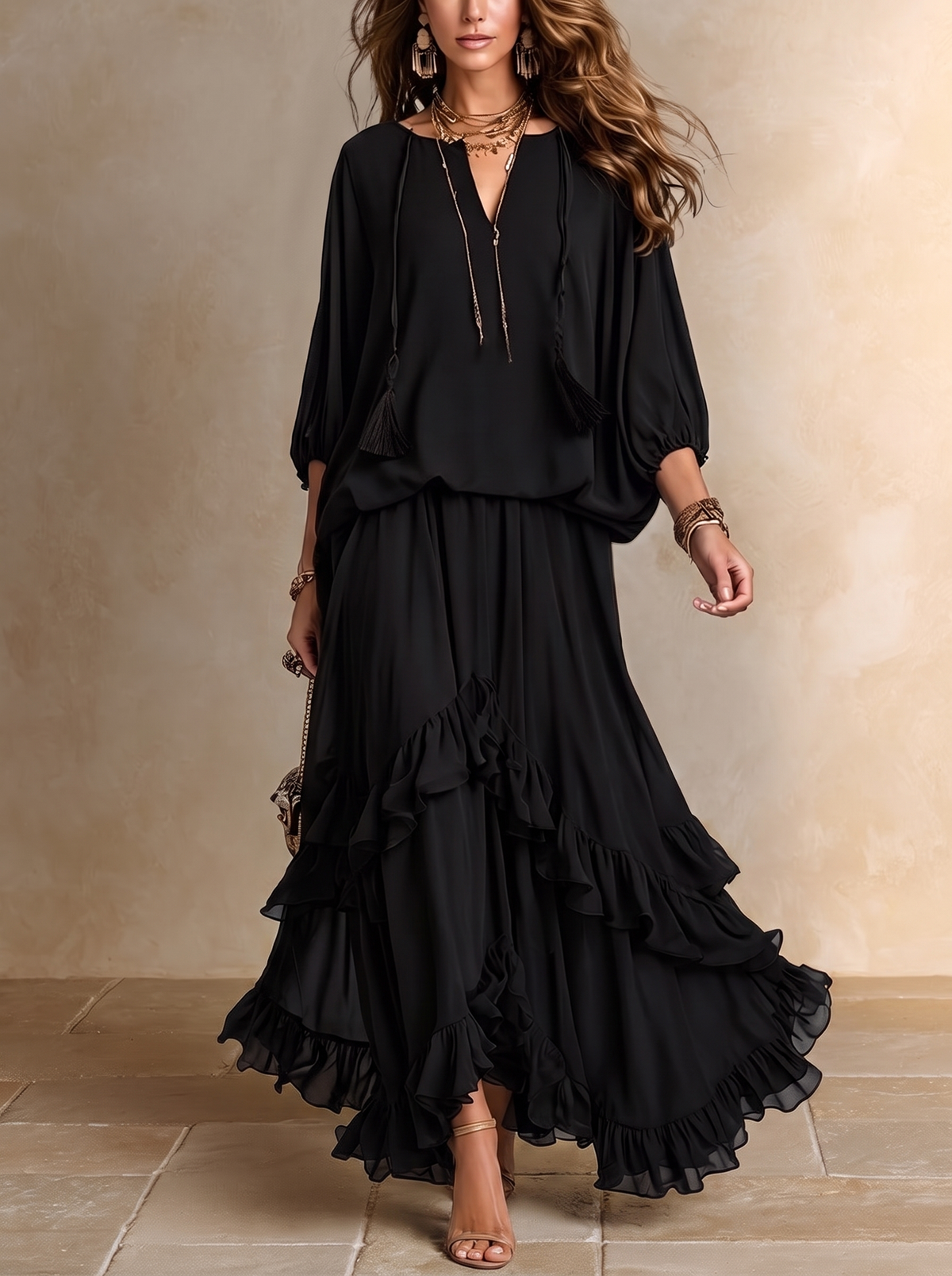 REAL | Conjunto coordinado con volantes