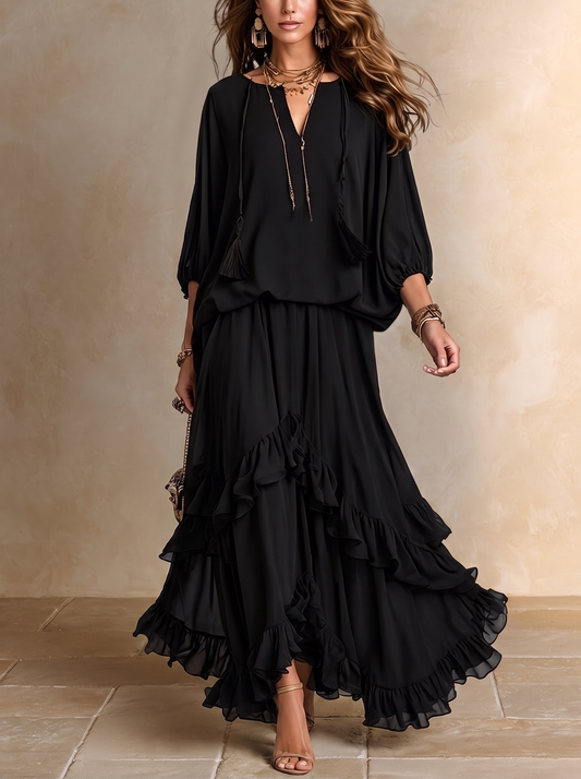 REAL | Conjunto coordinado con volantes