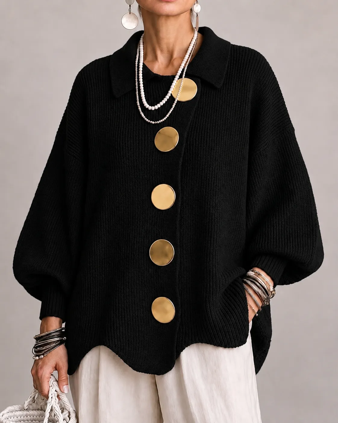 REAL | Cárdigan oversize de edición limitada