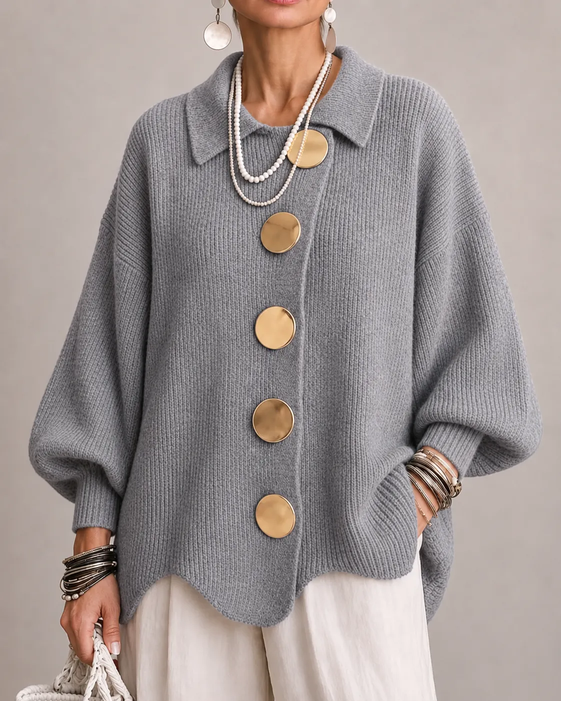 REAL | Cárdigan oversize de edición limitada