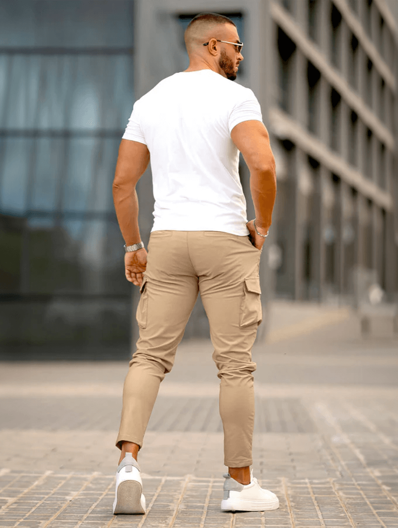 Franco | Pantalones cargo caqui