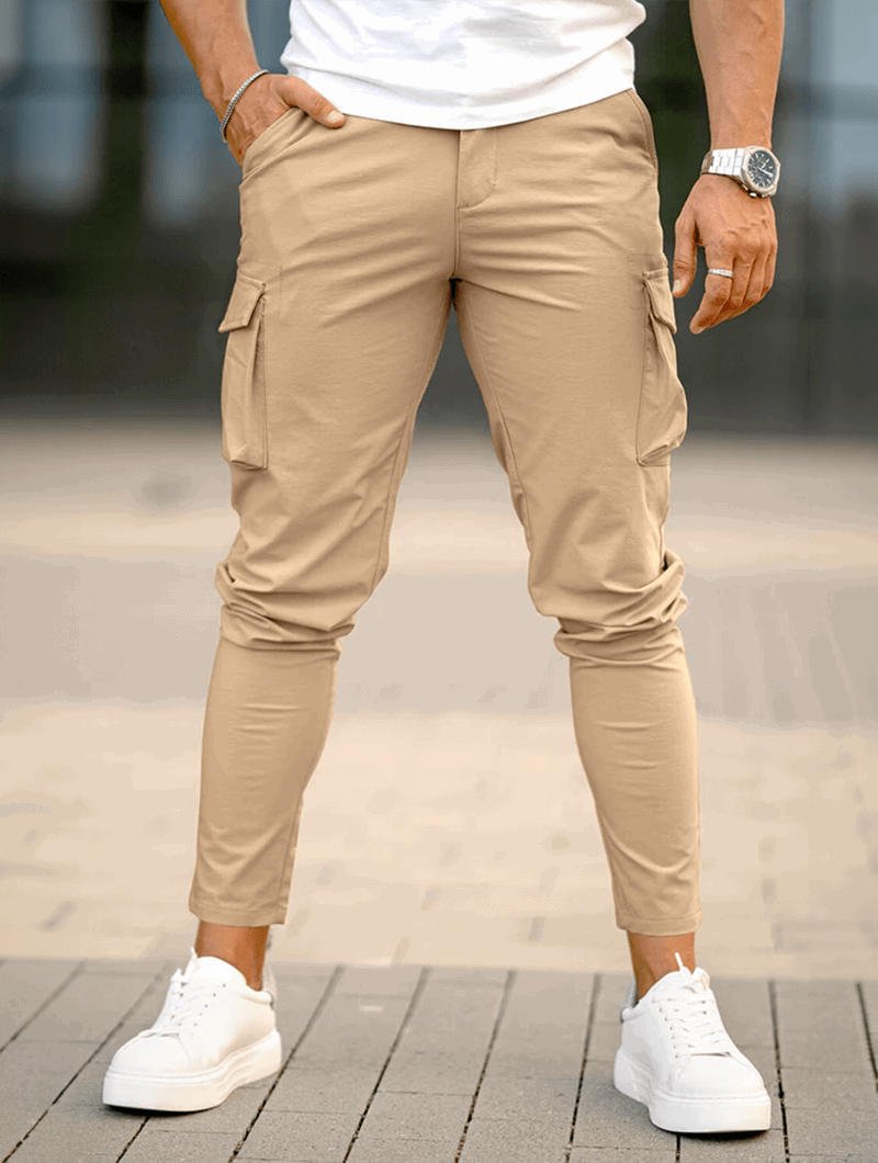Franco | Pantalones cargo caqui