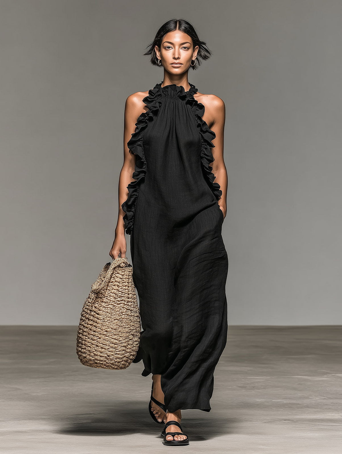 Hedwige | Vestido largo con bolsillos