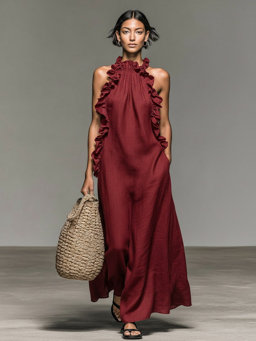 Hedwige | Vestido largo con bolsillos