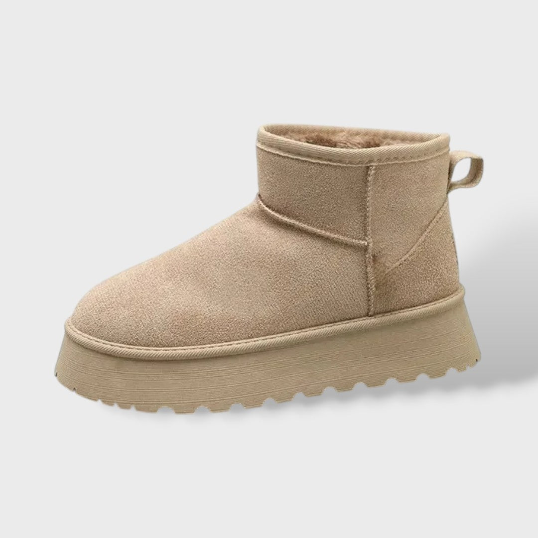 Botas de nieve de suela gruesa para mujer