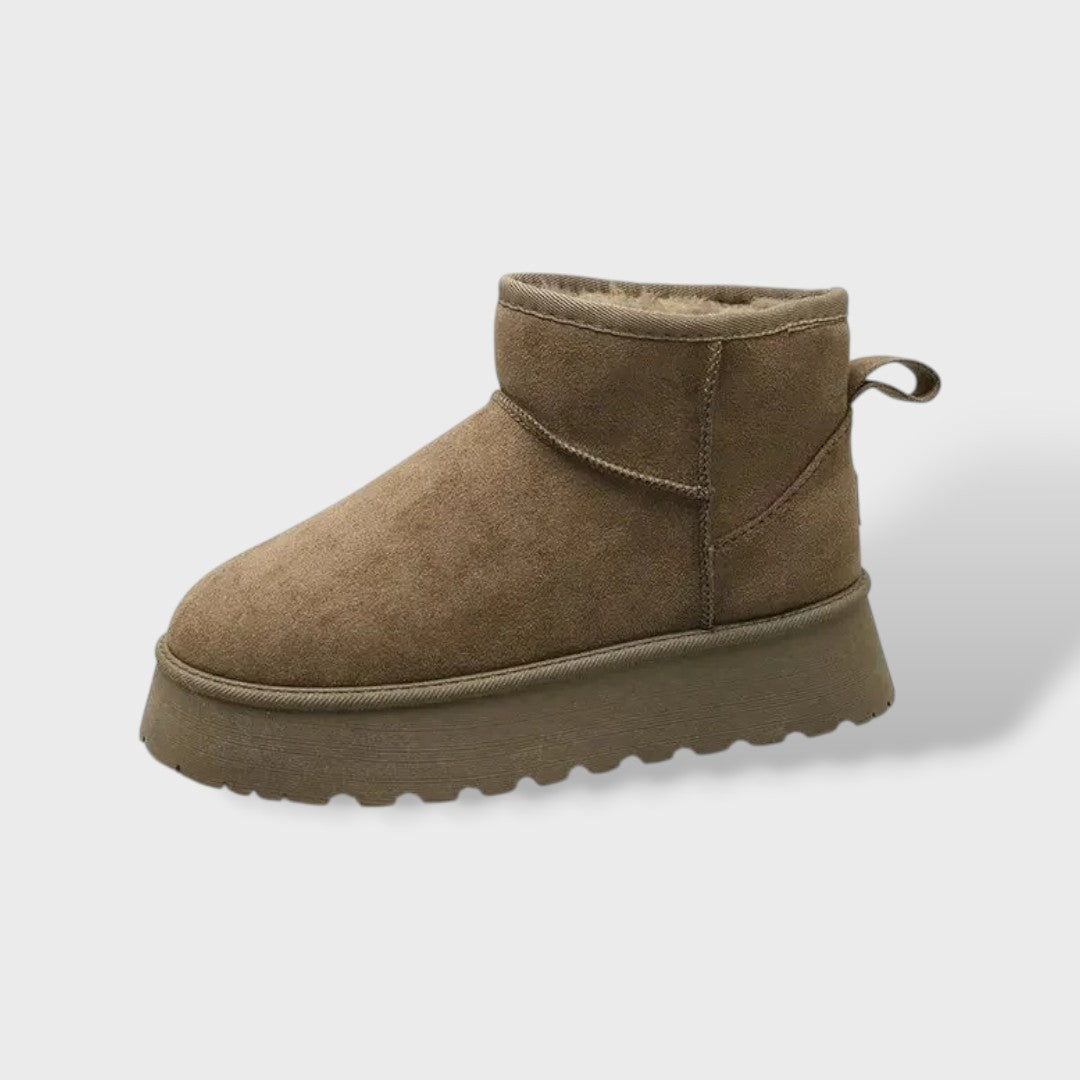 Botas de nieve de suela gruesa para mujer