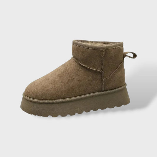 Botas de nieve de suela gruesa para mujer