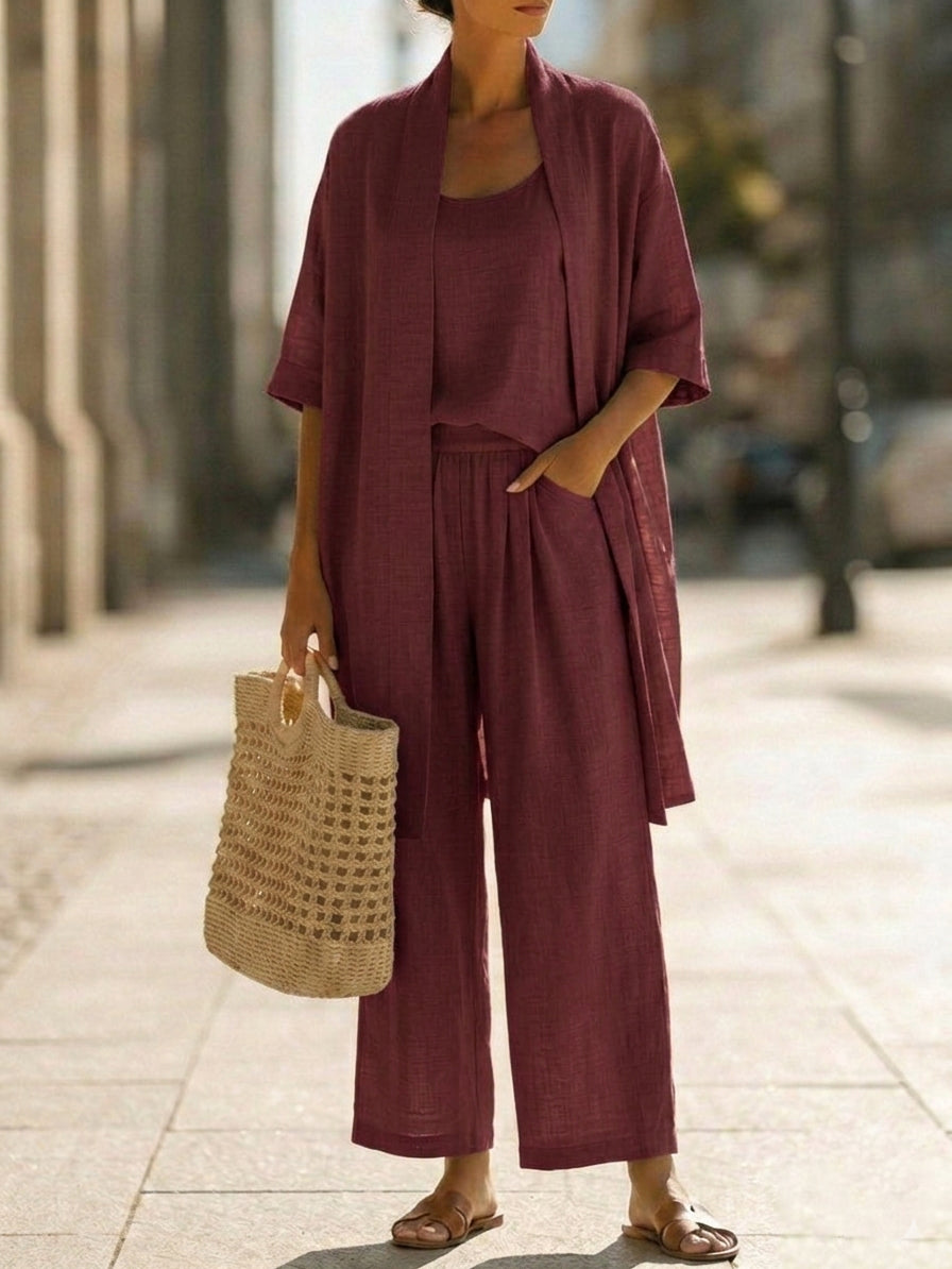 Isa | Conjunto elegante de tres piezas