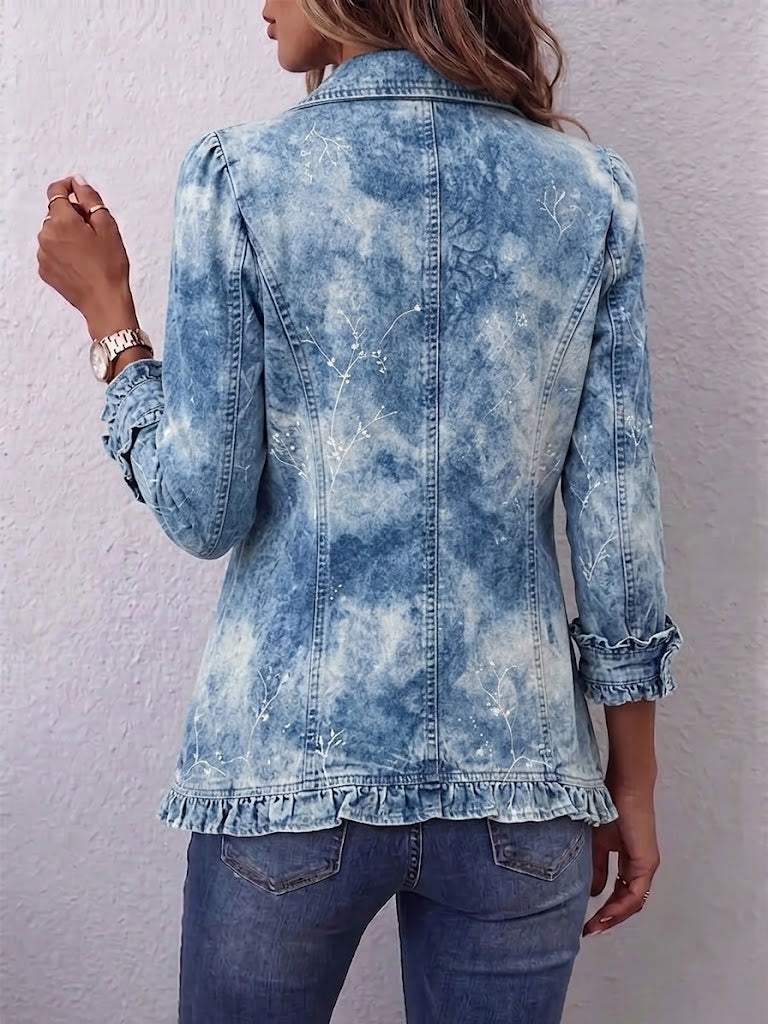 Ginevra | Chaqueta bohemia de estampado botánico