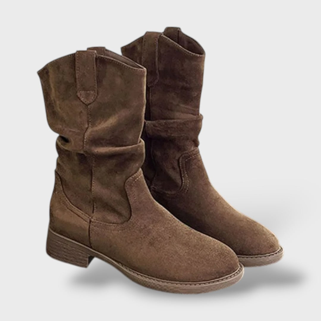 Botas camperas de media caña en ante
