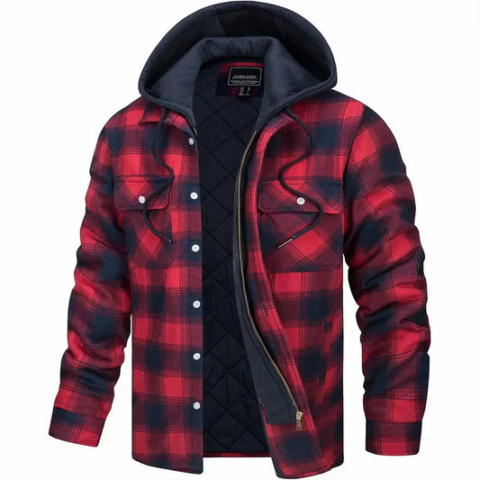 REAL | Chaqueta de cuadros acolchada